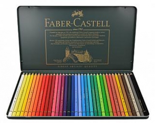 Faber Castell Polychromos Color Pencil Set - 36 Pencils in Metal Tin