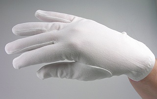 Stretch Nylon Darkroom Gloves Men's Large - 12 Pair