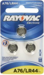 Rayovac A76/LR44 1.5 volt Alkaline Batteries 3-Pack