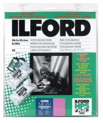 Ilford Starter Kit Value Pack 1 pack MG IV RC 8x10/25 Glossy and 2 rolls HP5+ 35mm x 36 exp.