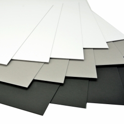 Arista Mat Board 8.5x11 4-ply Black/White - 10 pack