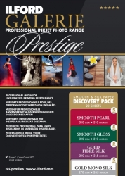 Ilford Galerie Smooth and Silk Discovery Sample Pack Inkjet Paper - 8.5x11/20 Sheets
