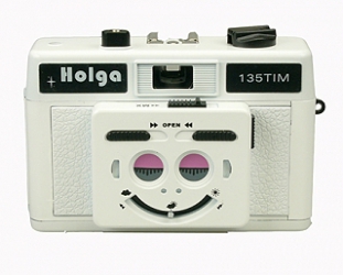 Holga 135 TIM 35mm 1/2 Frame Plastic Twin/Multi-Image Camera only - White