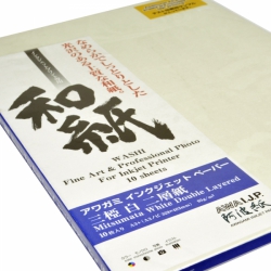 Awagami Mitsumata Double Layered 95gsm Fine Art Inkjet Paper A3+/10 Sheets 