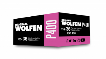 product Wolfen P400 400 ISO 35mm x 36exp. Black and White Film
