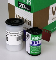 Fujichrome Velvia 100 iso 35mm x 36 exp. RVP100 <br><i>(Single Roll Unboxed)</i>