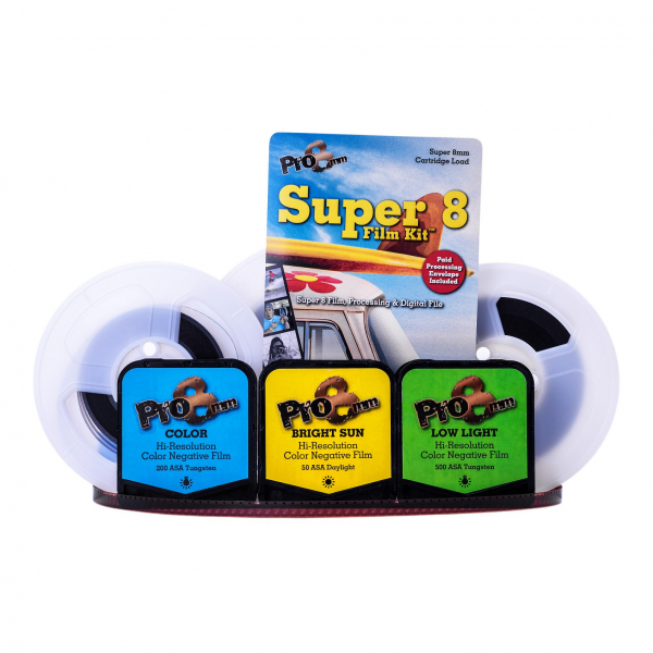 Pro8mm Super 8 Film Kit Color ISO 200 (Tungsten Balanced)
