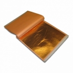 Copper Leaf Booklet 25 sheets - 5.5 x 5.5 inch squares