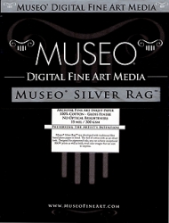 Museo Silver Rag Digital Fine Art Inkjet Paper - 300gsm 50 in. x 50 ft. Roll