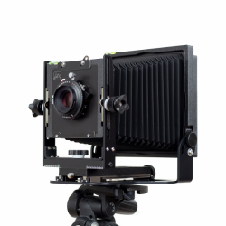product Intrepid 4x5 Film Camera Black Edition - Black Bellows