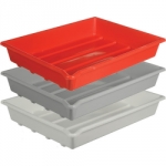 Paterson Set of 3 Developing Trays - Accommodates 16x20 inch size prints - (White/Red/Grey)