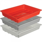 Paterson Set of 3 Developing Trays - Accommodates 12x16 inch size prints - (White/Red/Grey)