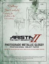 product Arista-II Metallic Glossy Inkjet Paper - 252gsm 11x17/50 Sheets