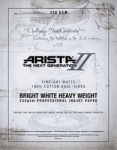 Arista-II Fine Art Bright White Matte Cotton Inkjet Paper - 330gsm 44 in. x 50 ft. Roll