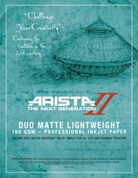 Arista-II Duo Matte Lightweight Dual Sided Inkjet Paper - 160gsm 11x17/20 Sheets