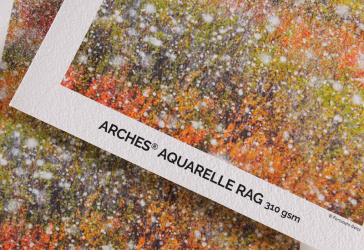 Canson Arches Aquarelle Rag 310gsm 8.5x11/10 Sheets - Inkjet Paper