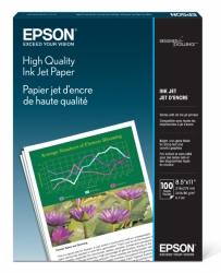 Epson Inkjet Paper 8.5x11/100 sheets High Quality Inkjet Paper (Matte Lightweight)