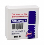 Foma Fomapan R100 BW Reversal Film DS8 -Double Super 8 - 10 meters