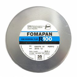 Foma Fomapan R100 BW Reversal Film 35mm x 100 ft. Bulk Roll