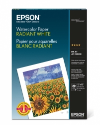 product Epson Watercolor Radiant White Inkjet Paper - 190gsm 13x19/20 Sheets