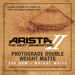 Arista-II Double Weight Inkjet Paper - 200gsm 13 in. x 100 ft. Roll