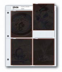 Printfile Archival Negative Preservers Holds 4 - 4x5 negatives - 100 pack (454B)