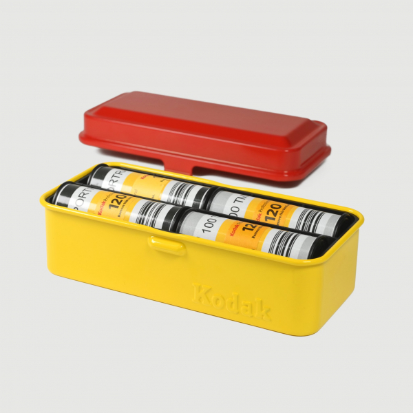 Kodak Steel 35/120 Film Case Red/Yellow 