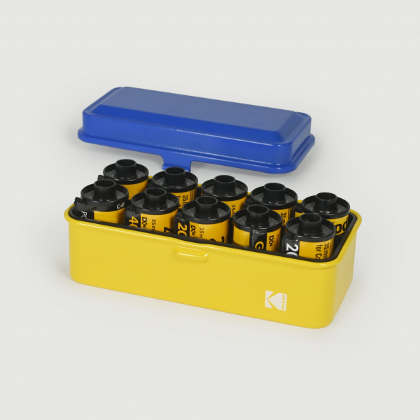 Kodak Steel 35/120 Film Case Blue/Yellow 