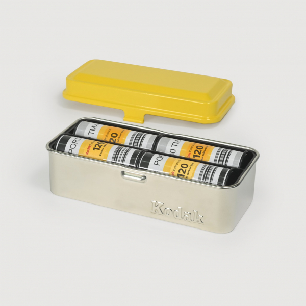 Kodak Steel 35/120 Film Case Yellow/Silver 