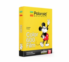 Polaroid 600 Instant Film Camera - Limited Edition Mickey Cam with Free Pack of Film 
