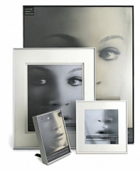 Framatic Fineline 8x10 White Frame <br>with Single 8x10 Mat