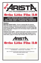 Arista Ortho Litho Film 3.0 - 14x17/10 Sheets