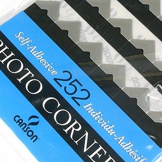Canson Self Adhesive Paper Photo Corners 5/8" - Silver
