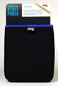 Zing Extra Large Stuff Pouch Black with Navy Trim