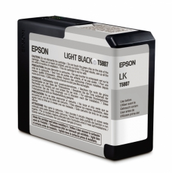 product Epson UltraChrome K3 Light Black Ink Cartridge (T580700) for 3800 and 3880 Inkjet Printer - 80ml