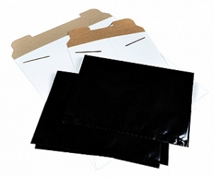 Plain White Mailer & Black Bag - 16x20