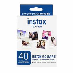 Fuji Instax Square Instant Color Film - Value Pack 40 Exposures