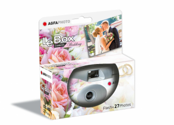 Agfaphoto LeBox Wedding Flash Camera 35mm x 27 exp. - Disposable Camera
