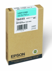 Epson UltraChrome K3 Light Cyan Ink Cartridge (T603500) for Stylus Pro 7800/7880/9800/9880  - 220ml