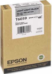 Epson UltraChrome K3 Light Light Black Ink Cartridge (T605900) for 4800 and 4880 Inkjet Printer - 220ml