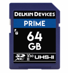 Delkin Prime 64GB SDXC USH-II Memory Card