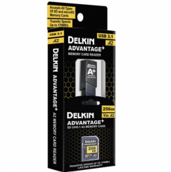 Delkin 256GB SDXC Advantage Plus Card With Reader