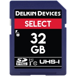 Delkin Select 32GB Secure Digital (SDHC) UHS-1 - Memory Card