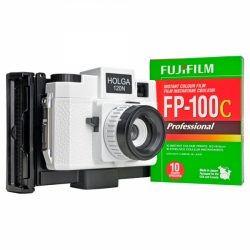 Holga Instant Kit - Instant Back, Holga Camera, and FP-100C Film