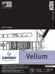 Canson Vidalon Vellum Pad - 9x12/50 Sheets