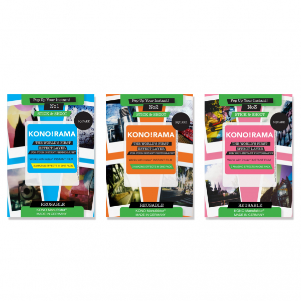 KONO!RAMA Effect Filters for Fuji Instax® Square - 3 Pack