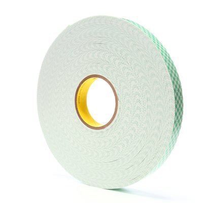 3M™ Double Coated Urethane Foam Tape 4016 Off-White 1/2 in x 36 yd 1/16 in 
