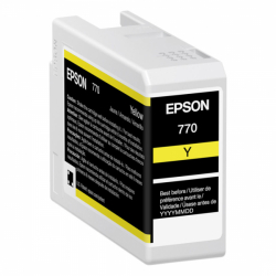 product Epson 770 UltraChrome PRO10 Yellow Ink Cartridge for P700 - 25ml