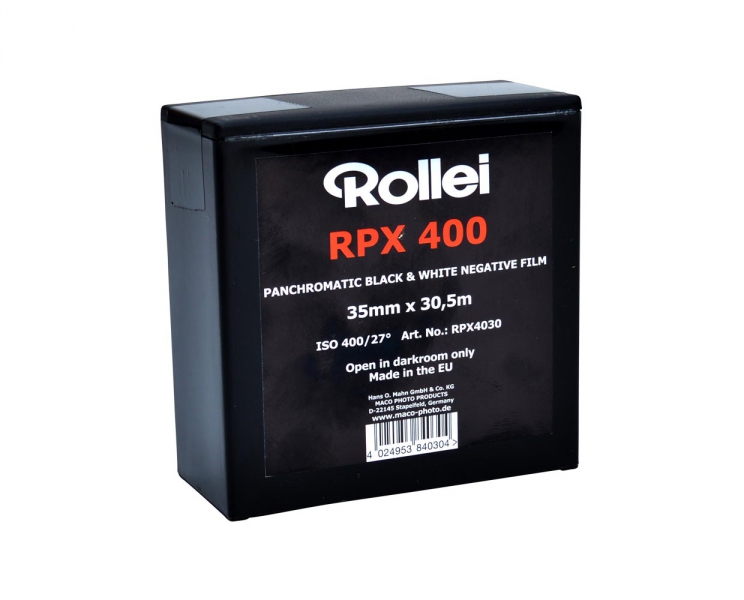 Rollei RPX 400 ISO High-speed Black & White Film Roll 35mm x 100 ft 