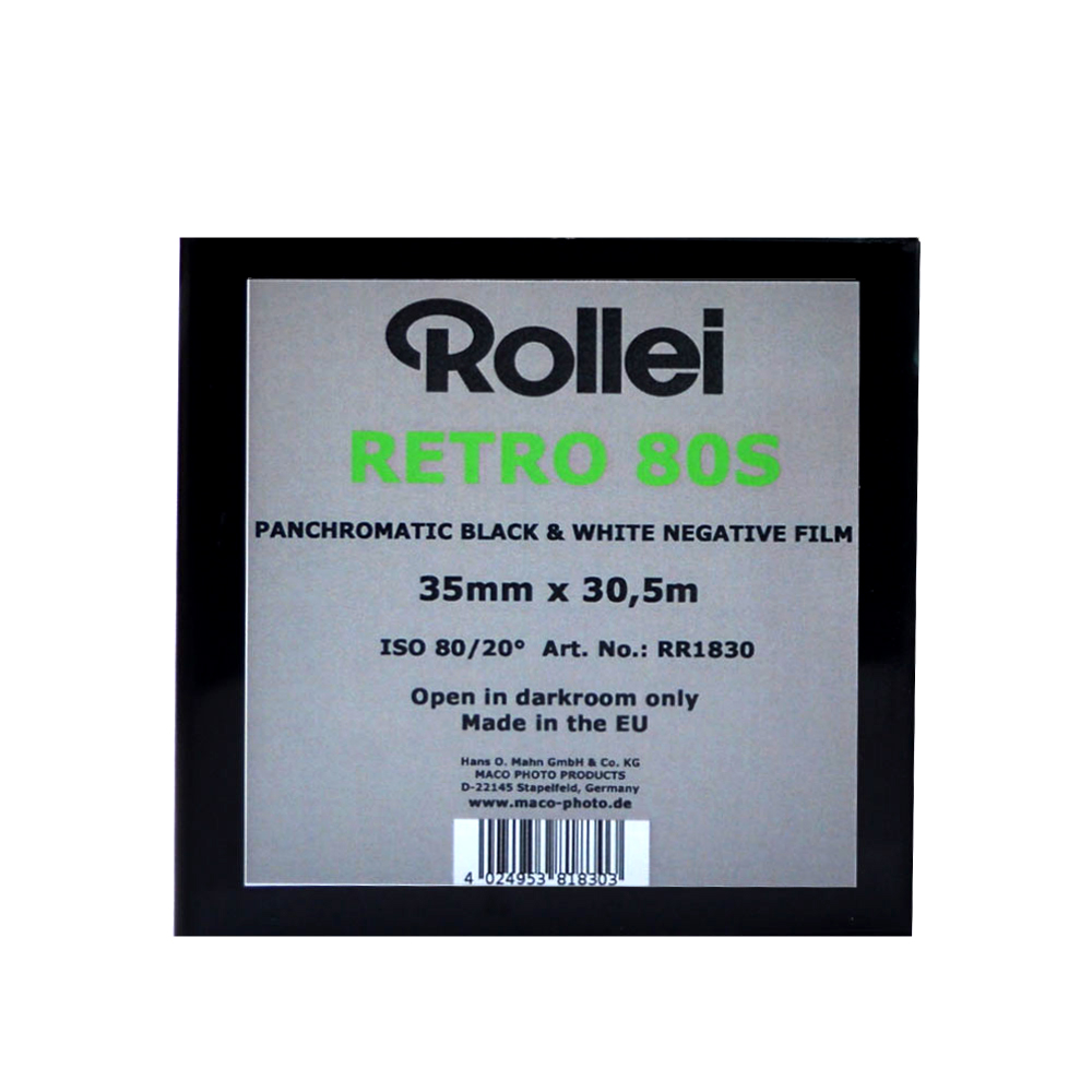 Rollei Film Accessories Retro 80S 80 ISO 35mm x 100 ft.